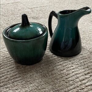 Blue Mountain Pottery Sugar and Creamer Set